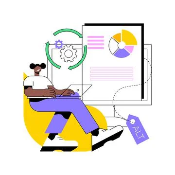 Alt tag optimization abstract concept vector illustration. Stock Illustration