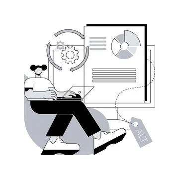 Alt tag optimization abstract concept vector illustration. 스톡 일러스트