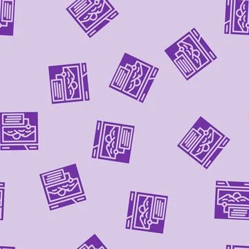 Alt text seo glyph vector seamless pattern Stock Illustration