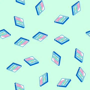 Alt text seo isometric icon seamless pattern イラスト素材