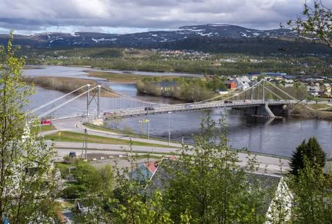Alta bridge in summer Fotos Stock