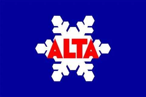 Alta town flag vector illustration, Salt Lake county, Utah Stock Illustration