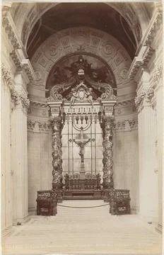 Altaar Bij Het Graf Van Napoleon in Het Hotel des Invalides, Parijs; Paris... Stock Photos