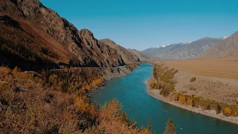 Altai, Autumn.  Stock Footage 91281490
