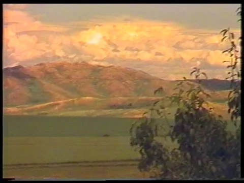 Altai Mountain Panorama Viewed Through Sunglasses Stock Footage 340540981