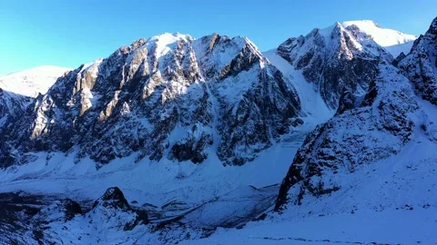 Altai mountains in snow Stock Footage 143600930
