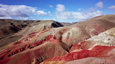 Altai red mountains Stock Footage 197502973
