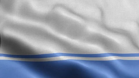 Altai Republic flag Front Stock Footage 318661515