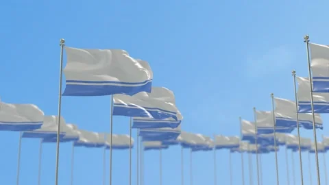 Altai Republic  Row Of Flags Animation Видео 148614527
