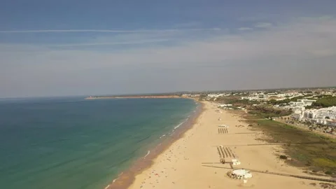 ALTANTIC OCEAN IN THE COAST OF CONIL DE LA FRONTERA Stock Footage 162041179