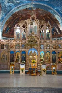 Altar of the Assumption Cathedral. Myshkin Stock Photos