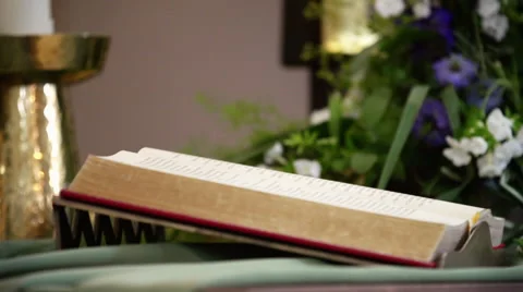 Altar bible Video stock 41811699