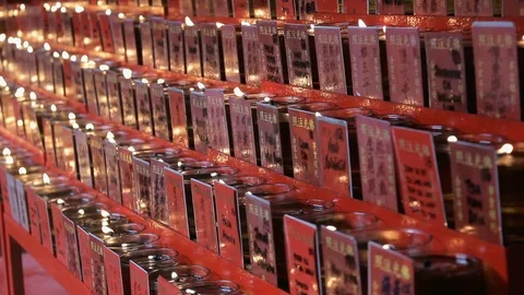 Altar In A Buddhist Monastery Stock Footage 120617867