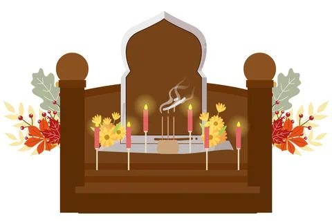 Altar Concept Illustration Stock Illustration