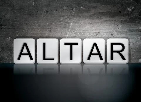 Altar Concept Tiled Word Stock Illustration
