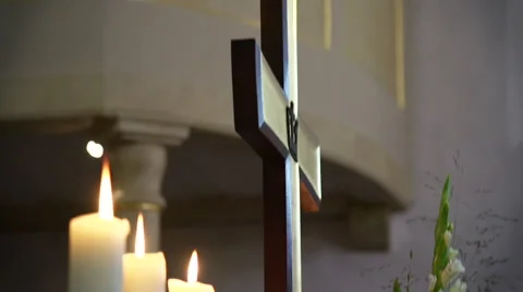 Altar cross Video stock 41812969