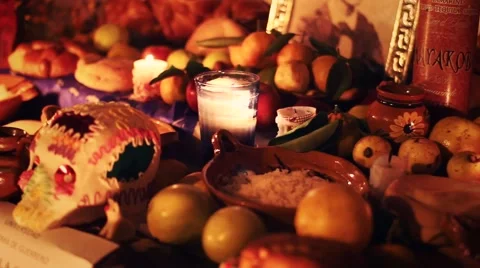 Altar for the day of the dead, Mexico Stock Footage 42580540
