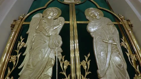 The altar door Stock Footage 171580541