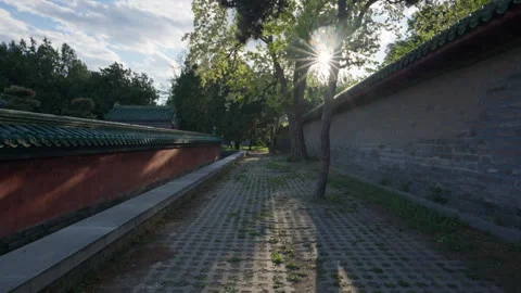 The Altar of Earth Ancient Imperial Architecture at Ditan Park Stock Footage 335192019