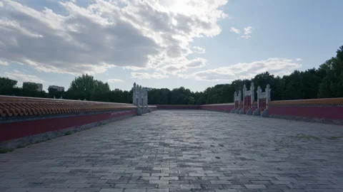 The Altar of Earth Ancient Imperial Architecture at Ditan Park Stock Footage 335192049