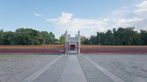 The Altar of Earth Ancient Imperial Architecture at Ditan Park Stock Footage 335192931