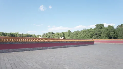 The Altar of Earth Ancient Imperial Architecture at Ditan Park Stock Footage 335192935