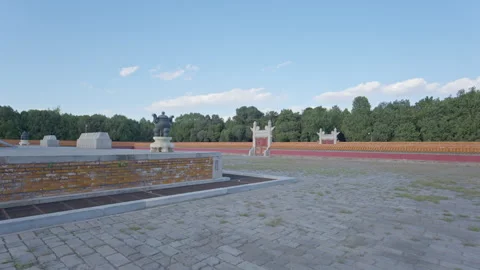 The Altar of Earth Ancient Imperial Architecture at Ditan Park Video stock 335195189