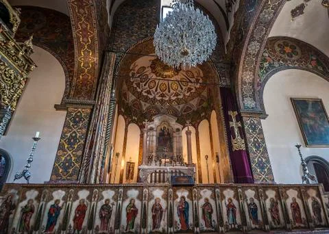 The altar of the Etchmiadzin cathedral. Stock Photos