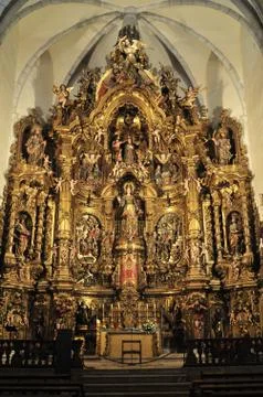 Altarpiece in cadaques Stock Photos
