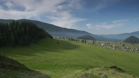 Altay Mountain Landscape Stock Footage 82214553