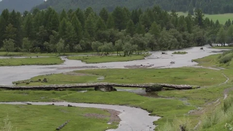 Altay Mountain Landscape Stock Footage 82278338