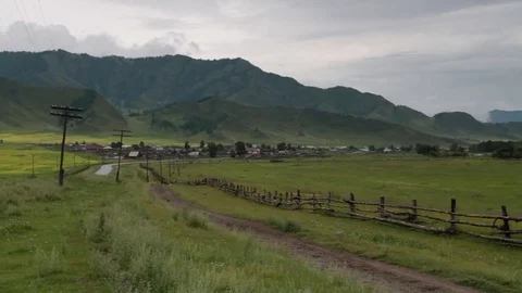 Altay Mountain Landscape Stock Footage 82280096