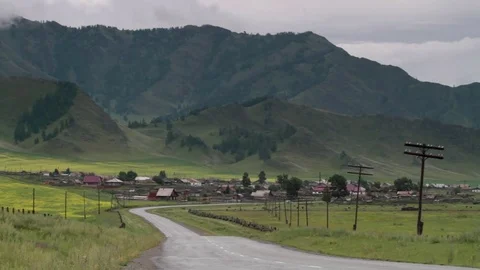 Altay Mountain Landscape Stock Footage 82281060