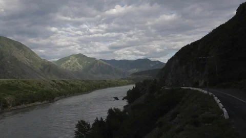 Altay Mountain Landscape Stock Footage 82281672