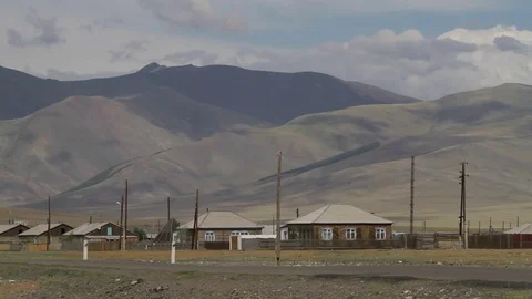 Altay Mountain Landscape Stock Footage 82534262