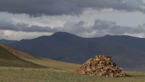 Altay Mountain Landscape Stock Footage 82534680