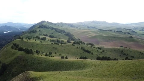 Altay mountains and river Vidéo 109480792