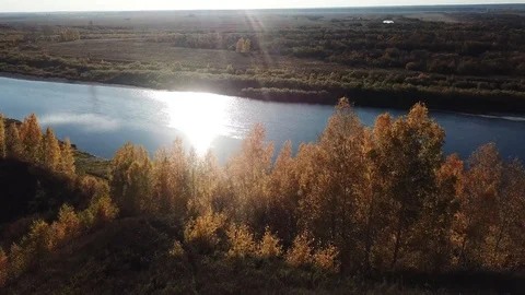 Altay mountains and river Vidéo 109480822