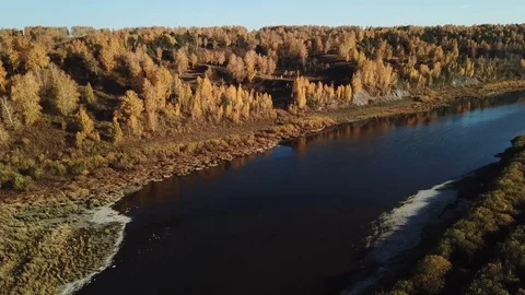 Altay mountains and river Vidéo 109480849