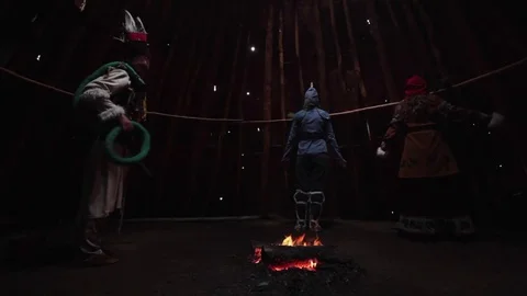 Altay Theatrical Performance Stock Footage 82266592