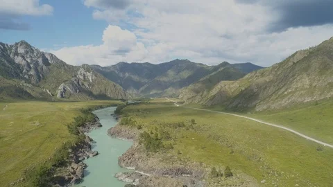 Altay, Valley, Katun 動画素材 99183211