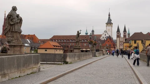 Alte Mainbrucke Stock Footage 111362751