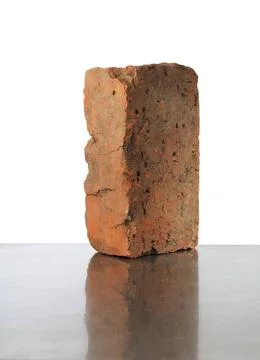 Alter Backstein An old worn brick on reflecting metal Copyright: xZoonar.c... 스톡 사진