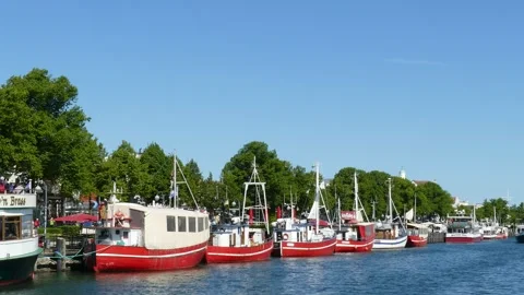 Alter Strom, Warnemnde Stock Footage 247183523