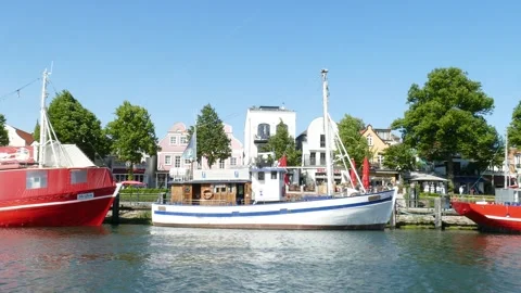 Alter Strom, Warnemnde Stock Footage 247183581