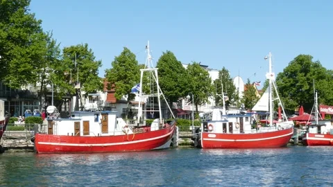 Alter Strom, Warnemnde Stock Footage 247183606