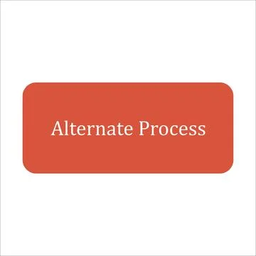 Alternate process  symbols in flowchat Stock Illustration