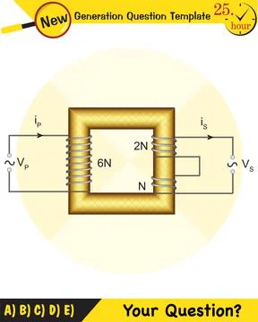 Alternating current and transformer Stock Illustration
