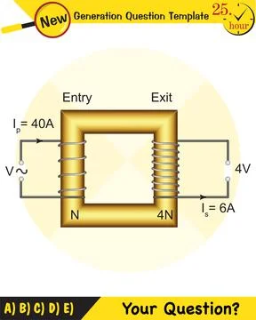 Alternating current and transformer Stock Illustration