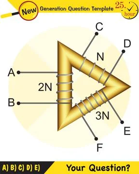 Alternating current and transformer Illustrazione stock